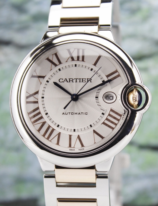 (image for) Cartier Ballon Bleu 42mm 18K Rose Gold And Steel Automatic Watch / W6920095